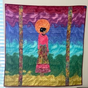 Vibrant Quilted Art Piece